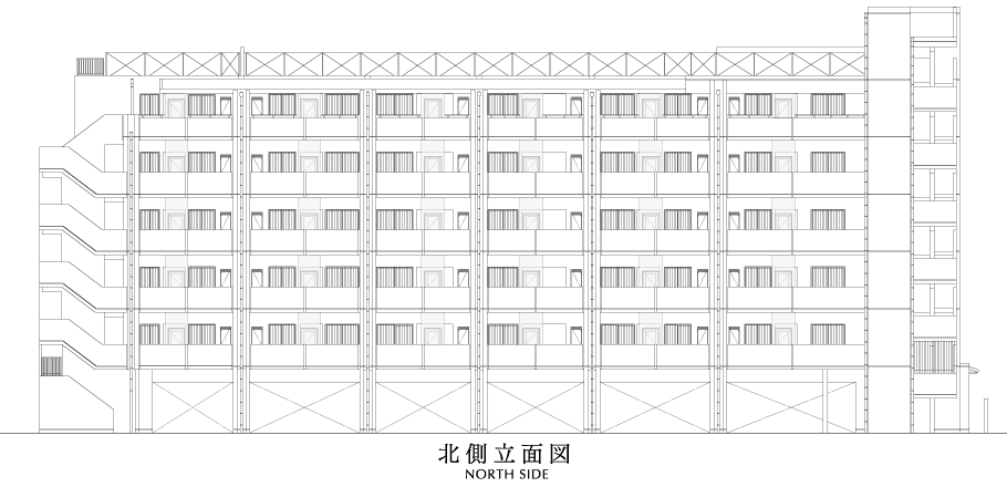 北側立面図